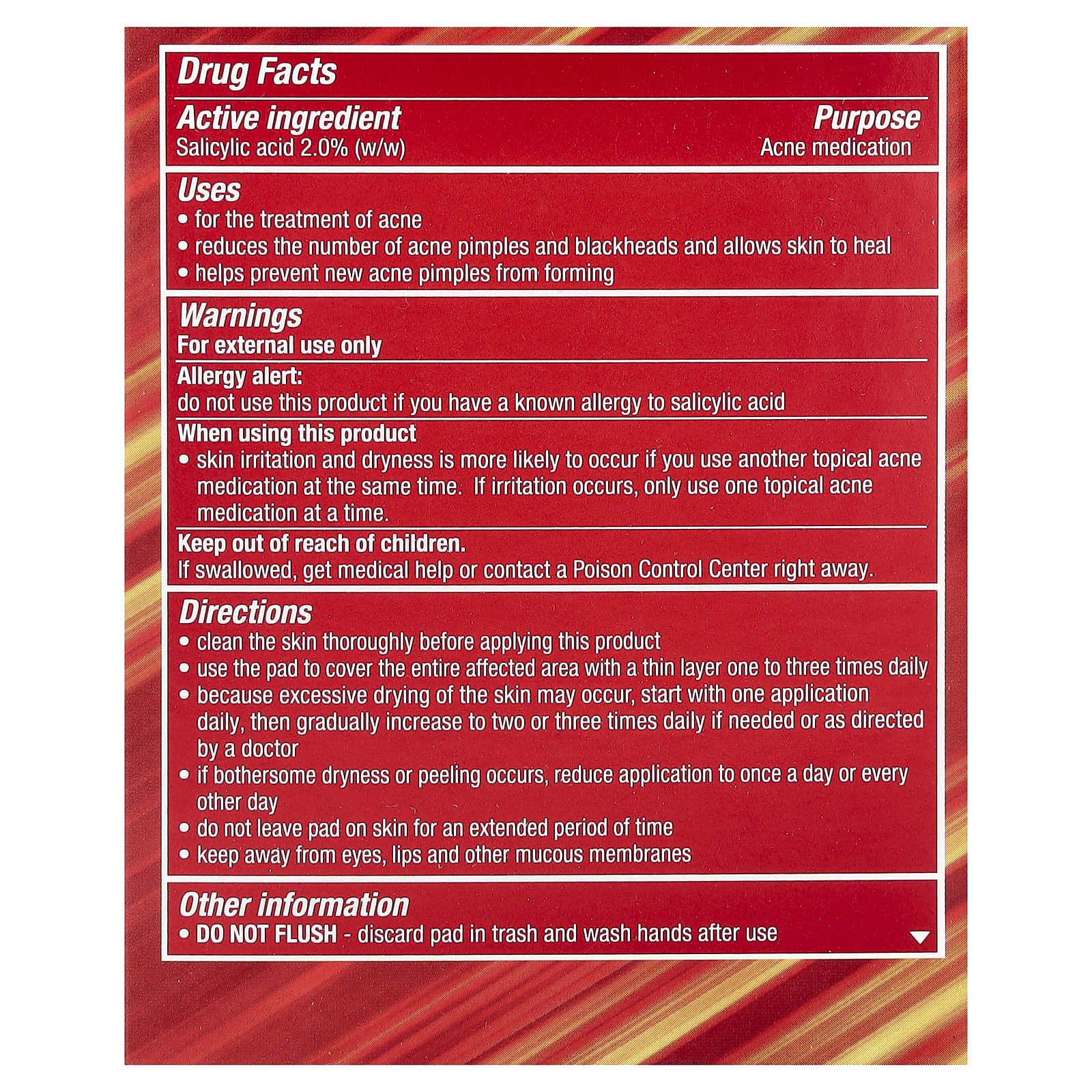 STRIDEX salicylic asid 2%w/w ACNE MEDECATION - الصورة 3