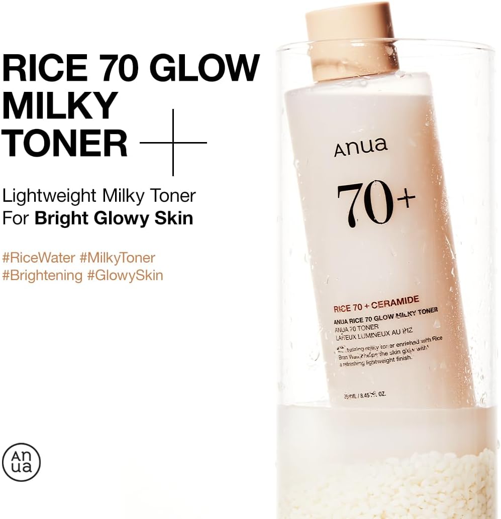 Anua RICE 70 GLOW MILKY TONER تونر التوهج بخلاصة الأرز - الصورة 5