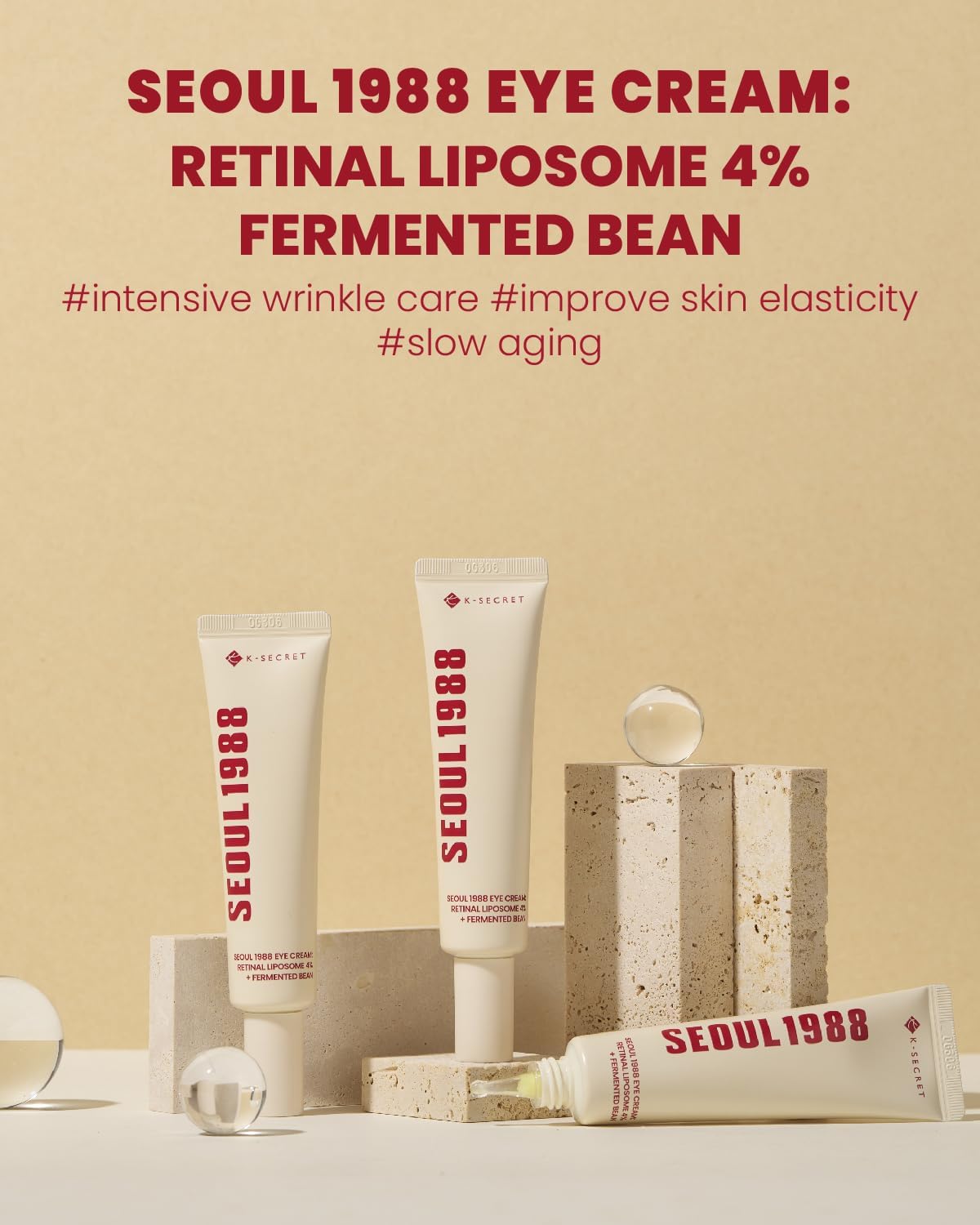 كريم العناية بالعين KSECRET SEOUL 1988 Eye Cream : Retinal Liposome 4% + Fermented Be - الصورة 5