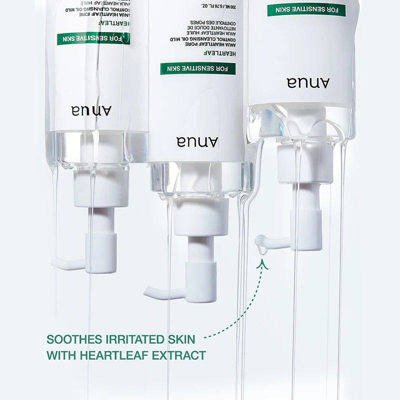 Anua Heartleaf Pore Control Cleansing Oil Mild غسول زيتي للتحكم في المسام خفيف - الصورة 5