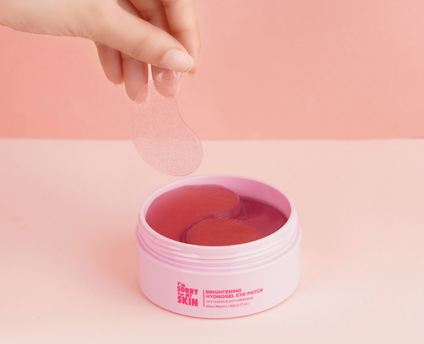 ULTRU I'm sorry for my skin hydrogel eye patch brightening شرائح ترطيب وتفتيح العين من التر - الصورة 2