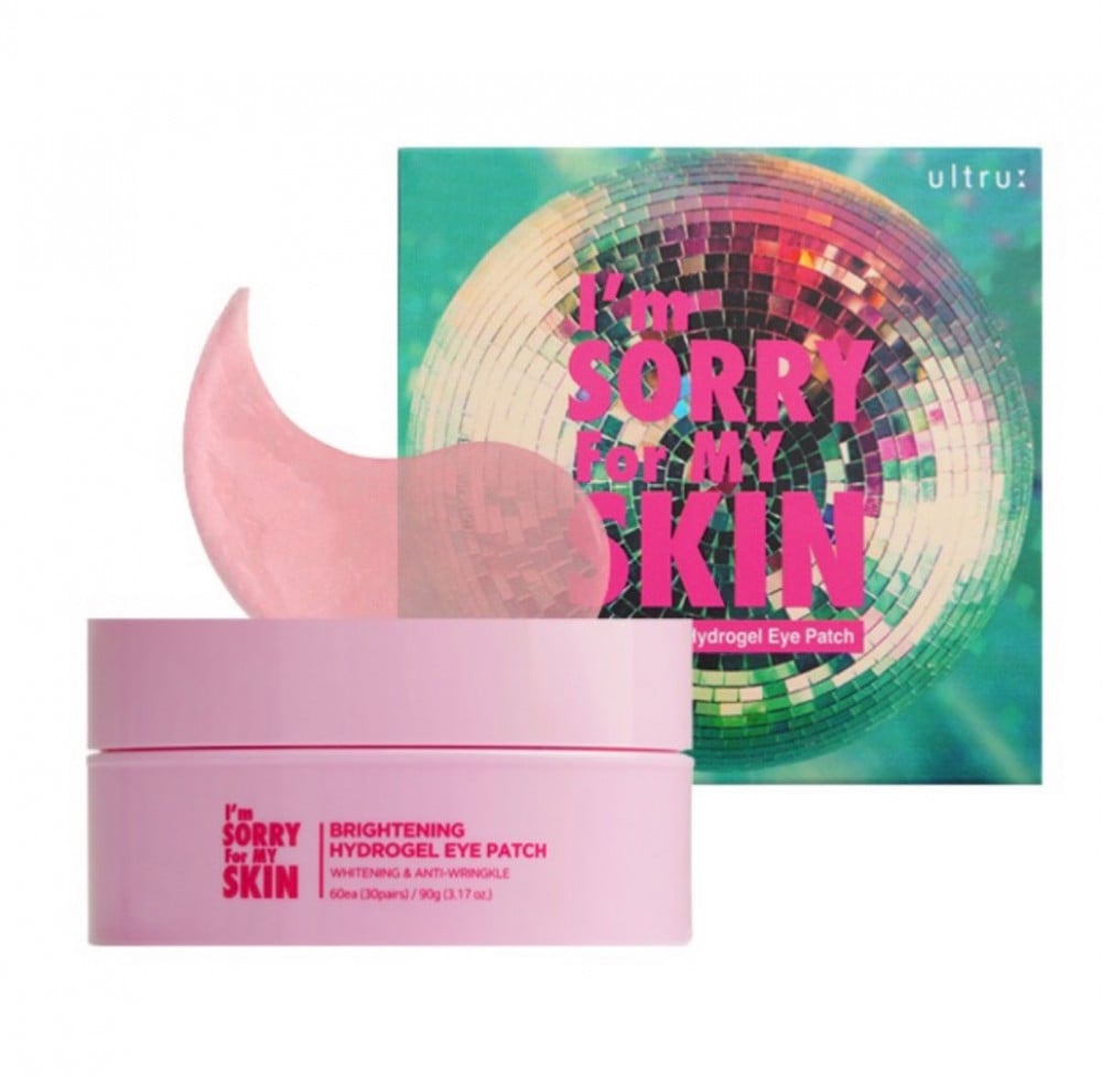 ULTRU I'm sorry for my skin hydrogel eye patch brightening شرائح ترطيب وتفتيح العين من التر - الصورة 3