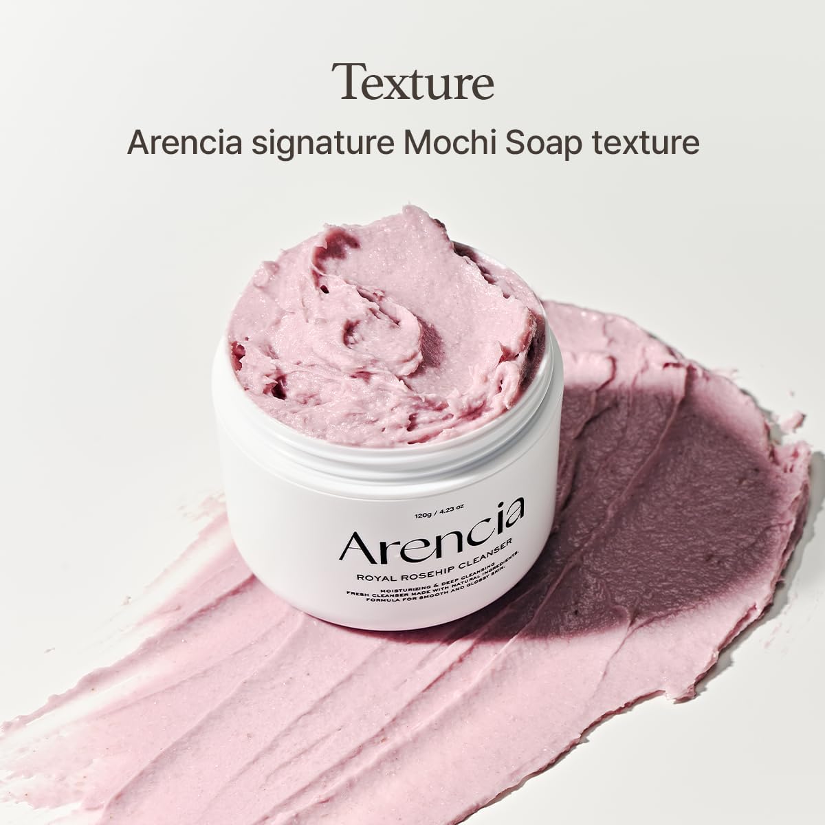 ARENCIA FRESH ROSEHIP RICE MOCHI CLEANSER غسول الأرز وزيت الورد البري - الصورة 2