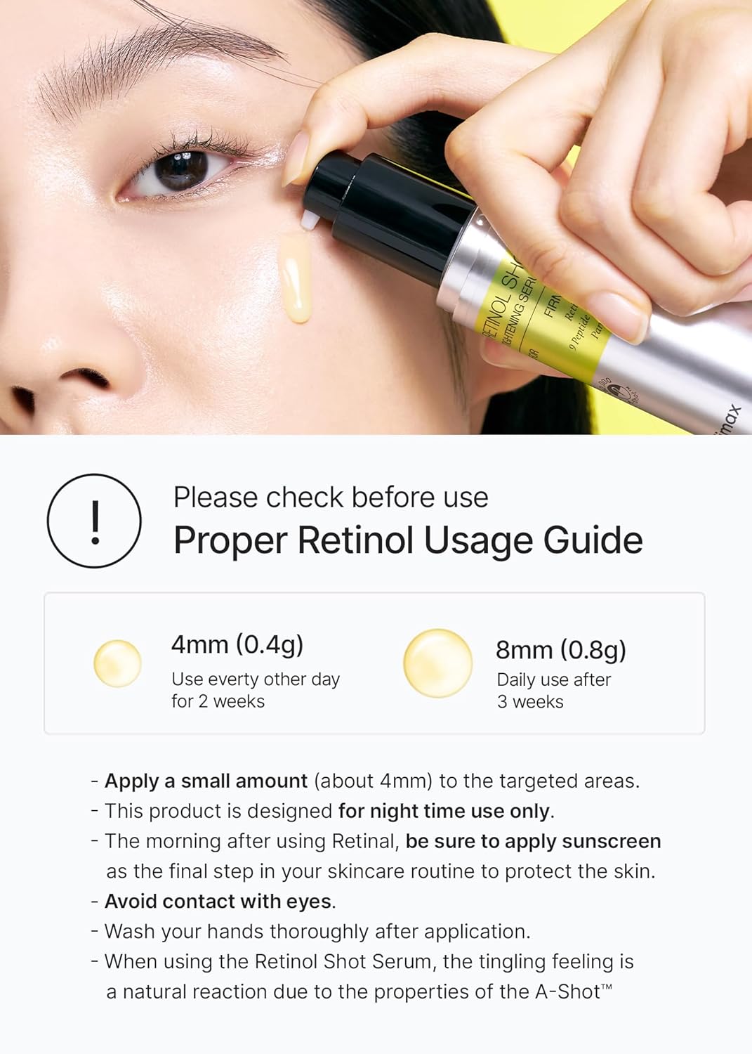 celimax The Vita A Retinol Shot Tightening Serum سيروم الريتينول لشد البشرة وتحفيز التجديد - الصورة 3