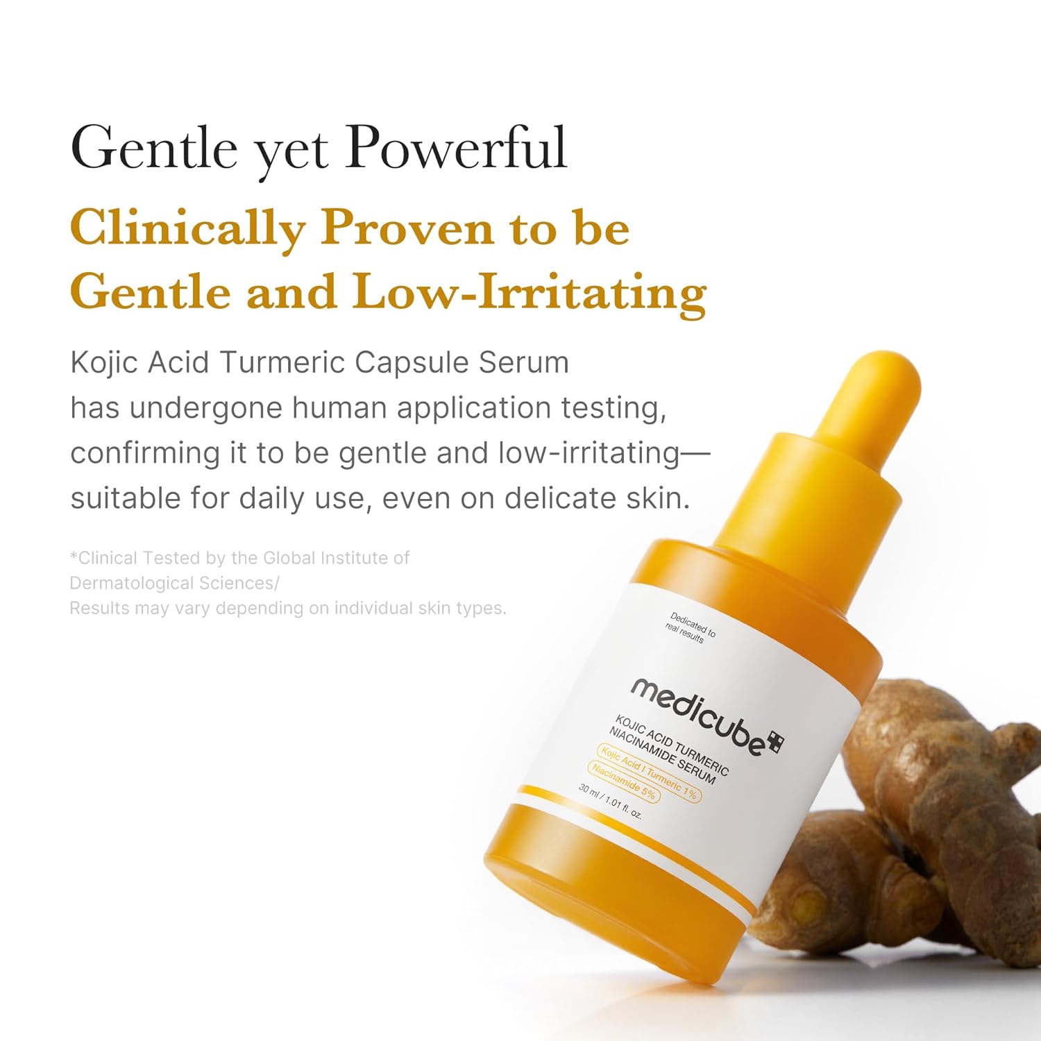 سيروم ميديكيوب بالكوجيك أسيد والكركم والنياسيناميد لتفتيح وتوهج البشرة Medicube KOJIC ACID TURMERIC NIACINAMIDE SERUM 30ml - الصورة 3