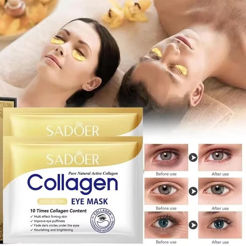 Collagen Eye Mask Remove Eyes Bag Anti Dark Circles Reduce Fine Lines Anti-Wrinkles Eye Patches Nourish Eye Care Korea Cosmetics - الصورة 2