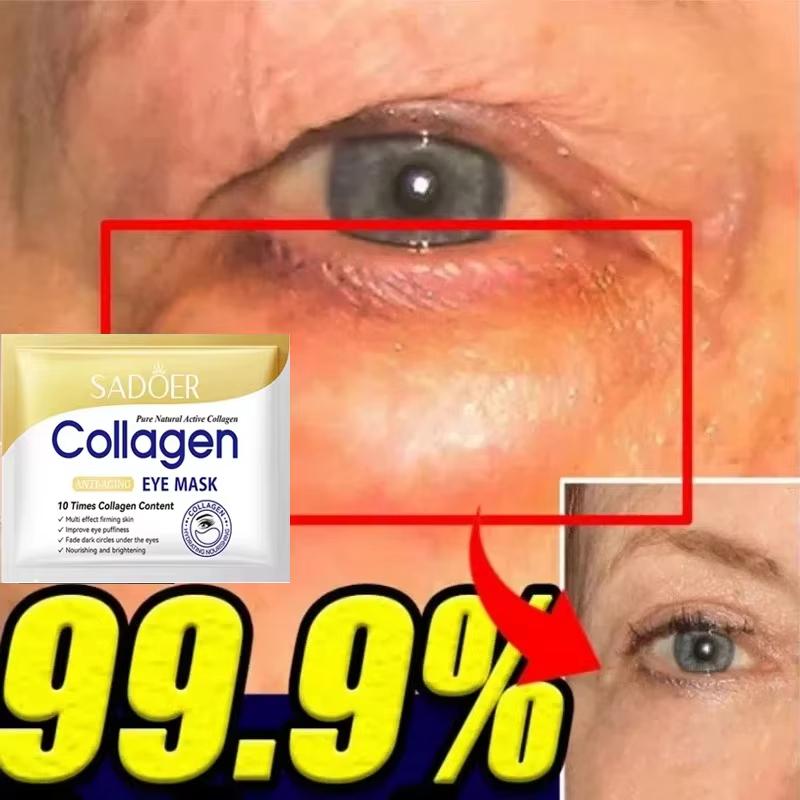 Collagen Eye Mask Remove Eyes Bag Anti Dark Circles Reduce Fine Lines Anti-Wrinkles Eye Patches Nourish Eye Care Korea Cosmetics - الصورة 4