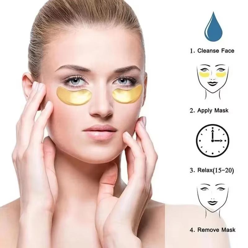 Collagen Eye Mask Remove Eyes Bag Anti Dark Circles Reduce Fine Lines Anti-Wrinkles Eye Patches Nourish Eye Care Korea Cosmetics - الصورة 3